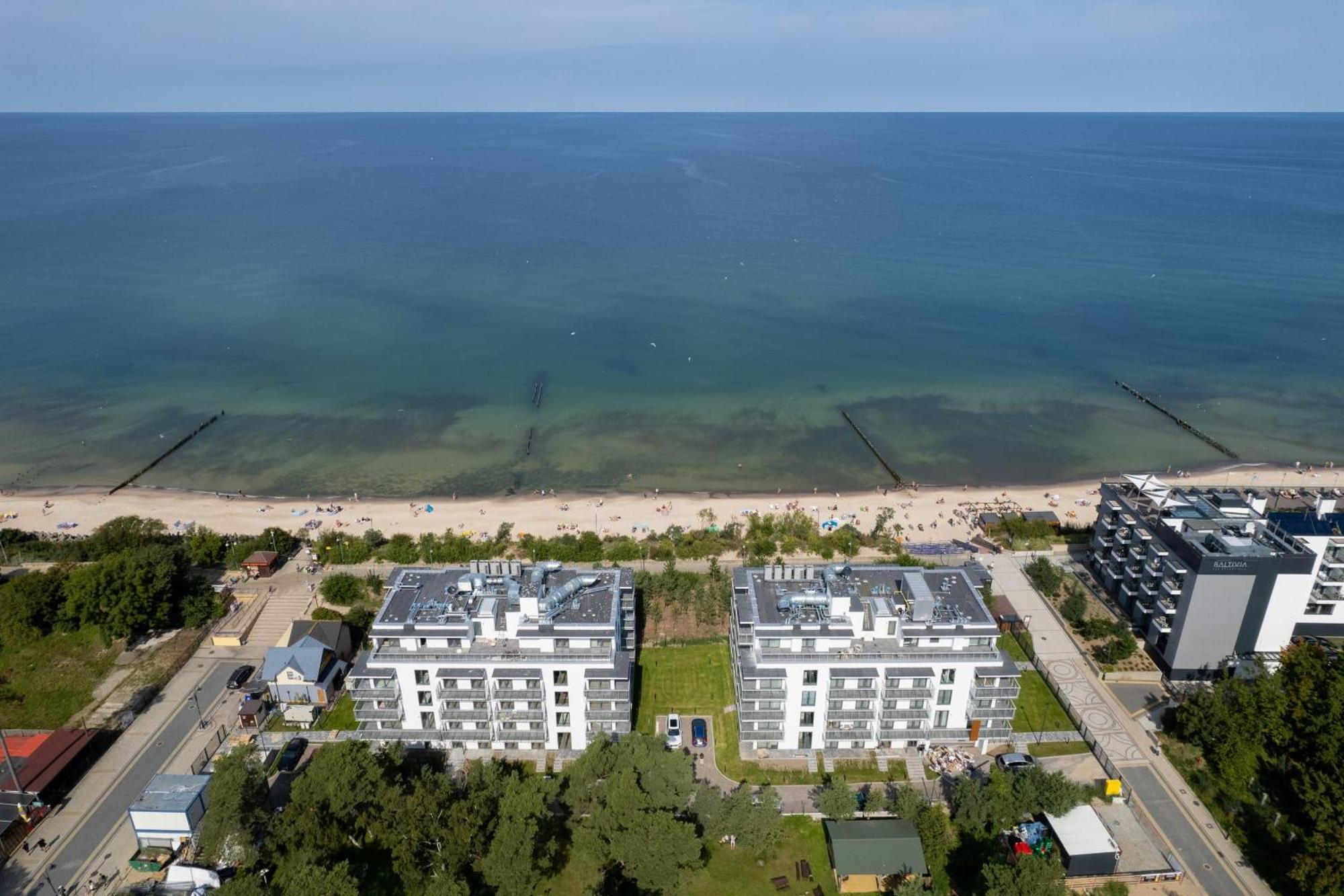 Mielno Jantaris B26 Balcony And Sea View Underground Parking Apartment Bagian luar foto